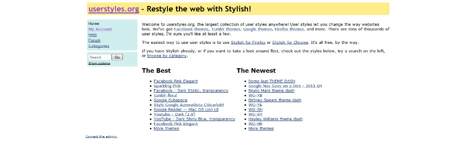 userstyles.org - Fixed Width Body