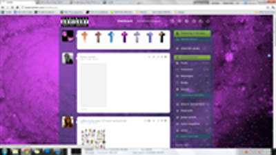 Purple Galaxy Dash Theme