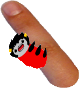Angry Karkat Grub Clinging onto a Finger