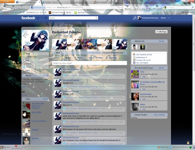 Girl Dressed With Flowers in the dark (Firefox)