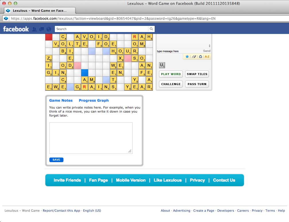 fix lexulous on facebook in firefox