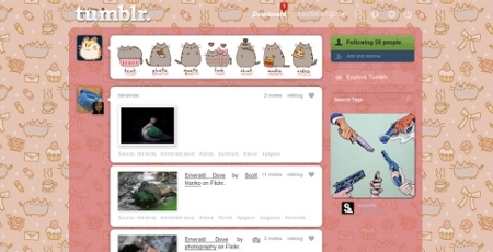 Tumblr - Pusheen Theme