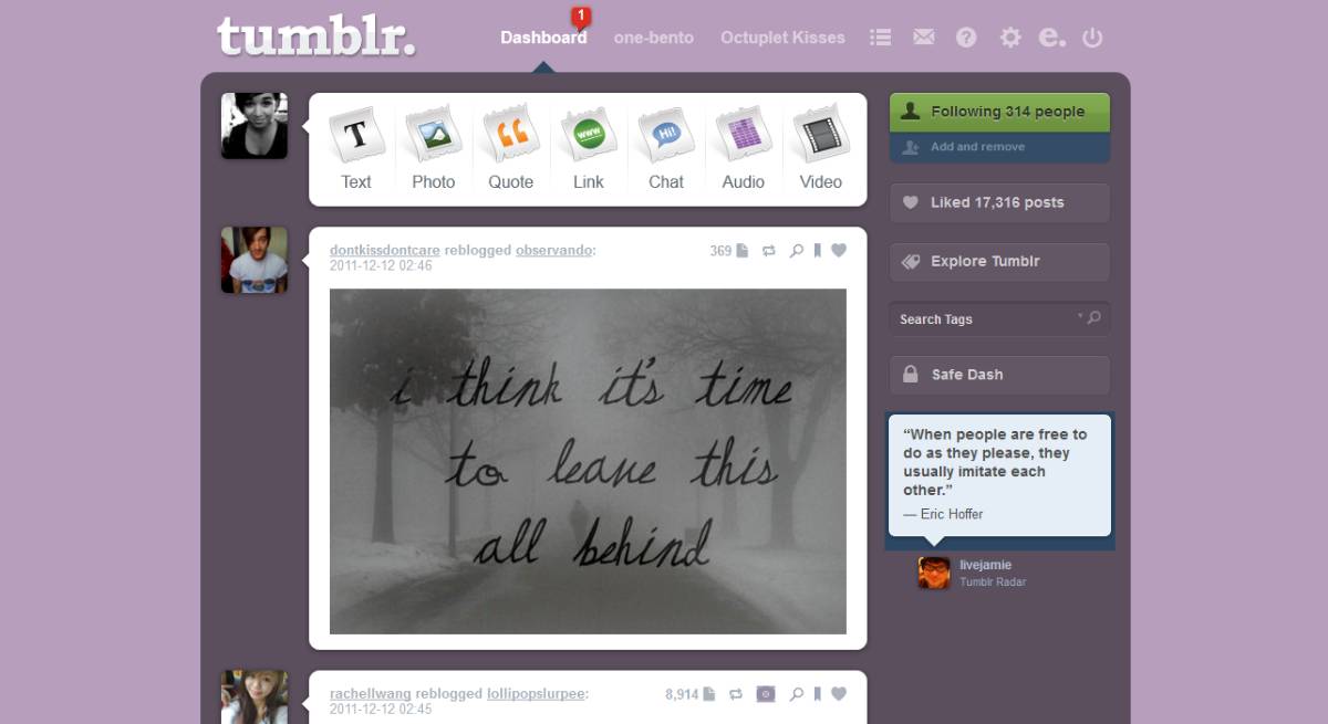 ♥ Lavender Tumblr