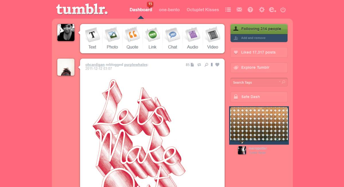 ♥ Pink Tumblr