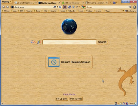 Walnut About:home styling