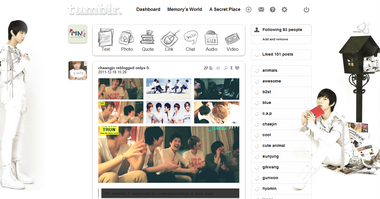 tumblr dashboard theme - MYNAME JunQ (White)