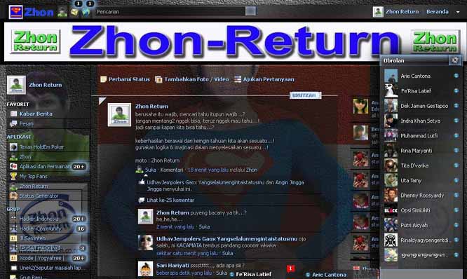 Facebook - Zhon Themes For Facebook