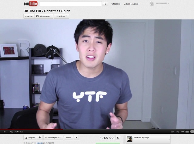 Youtube - Player Size like Cosmic Panda