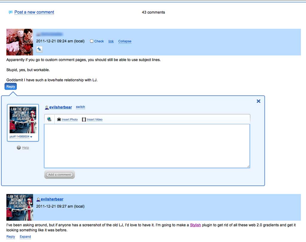 Livejournal Flat Colors