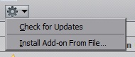 about:addons Check Update Button Modified FF13