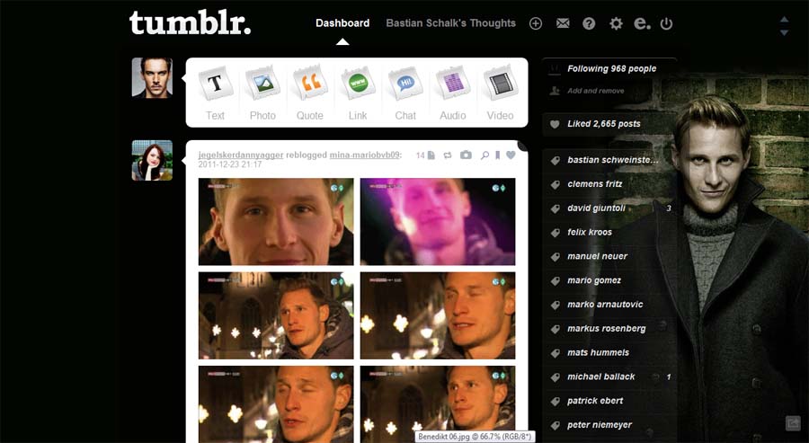 Tumblr - Benedikt Höwedes (Black 03 - Wall)