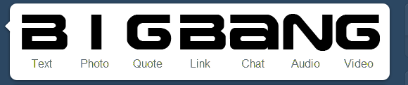 tumblr menu icons - bigbang
