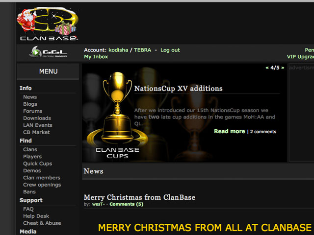 ClanBase - clean theme