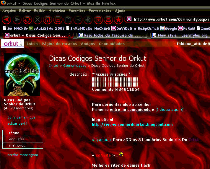 red orkut - Senhor do orkut