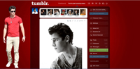 Nick Jonas Dashboard theme (red)