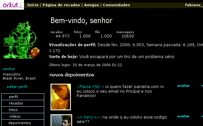 PRETO MAXIMO - Senhor do orkut