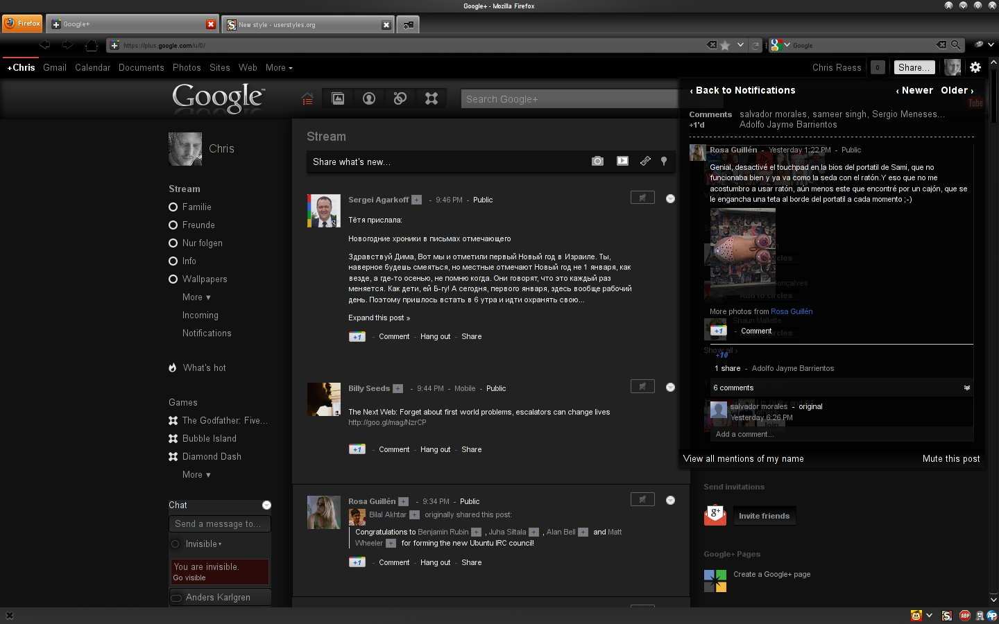 Google Plus - Eye Friendly