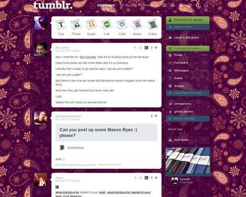 Paisley BG for Tumblr Dash