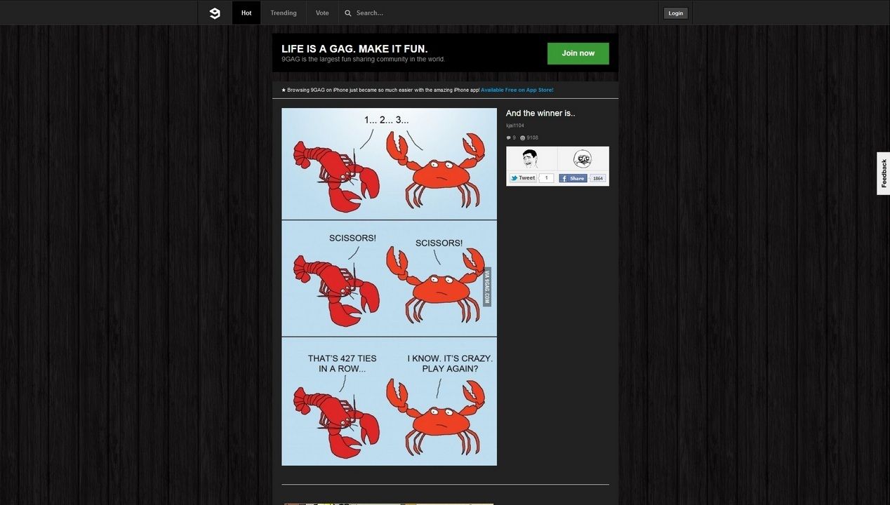 9gag.com Redesigned