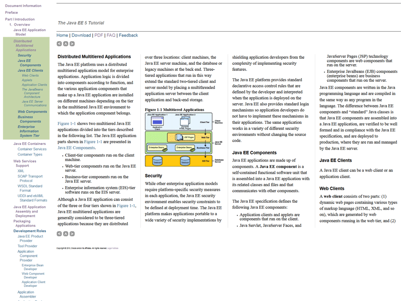 Oracle J2EE Tutorial