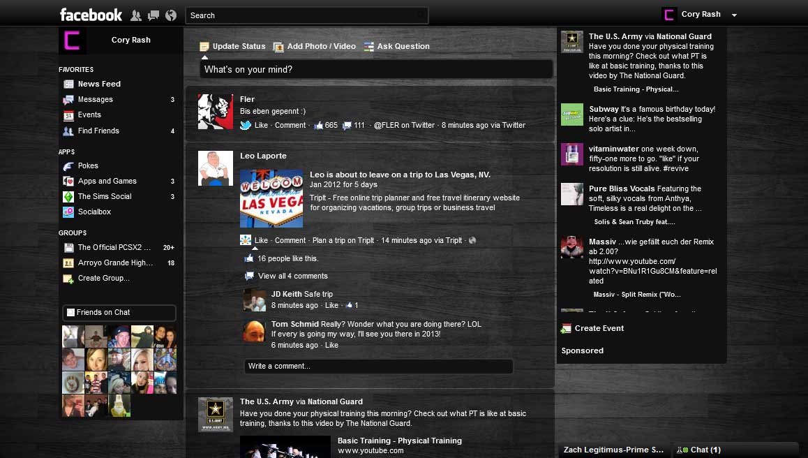 Blacked Out [Facebook Dark Theme]
