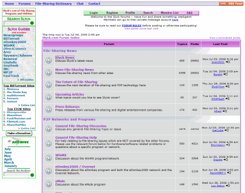 Slyck.com - adblocked & tweaked