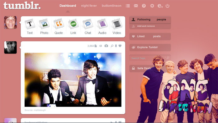 One Direction Dashboard Theme (2)
