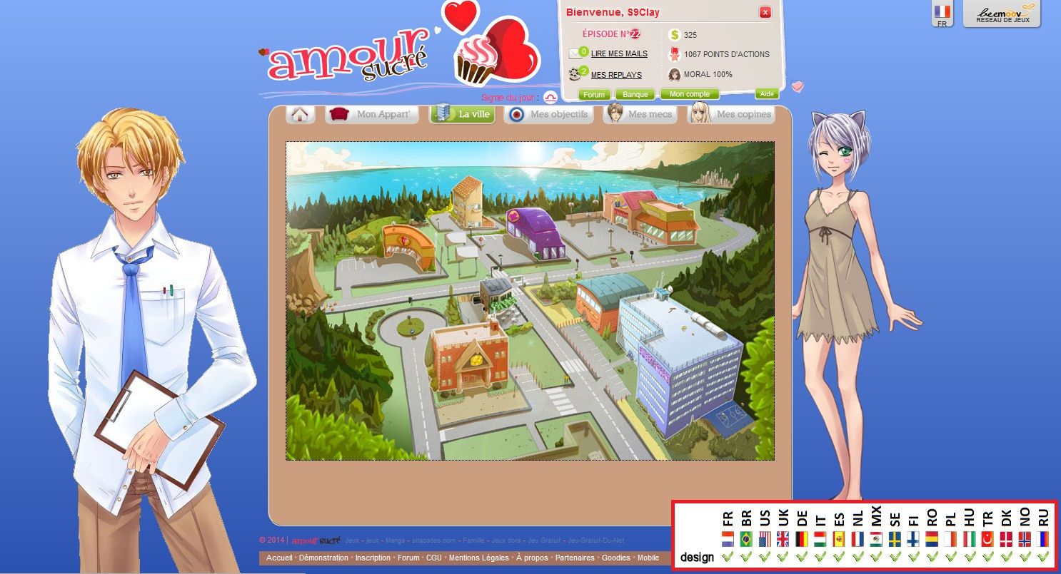 Amour Sucré - Nathaniel_marron et bleu