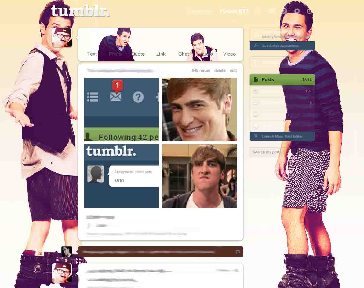 Big Time Rush 'Cargan' Dashboard Theme {Tumblr}