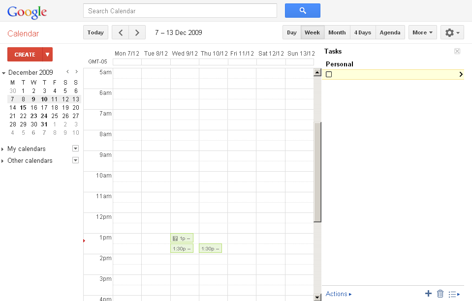 Wider Tasks frame for Google Calendar - UPDATED