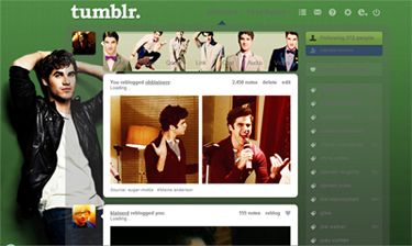 Tumblr - Darren Criss theme