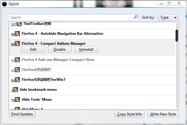 Show Firefox Stylish style ID