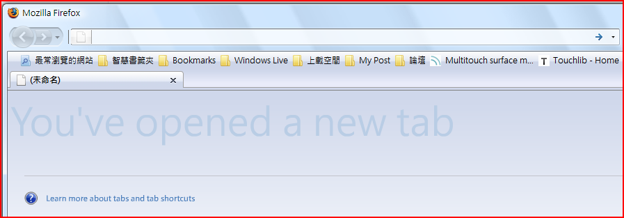 Windows Vista  IE 8 about:blank