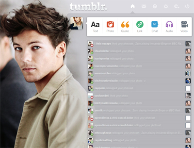 Louis Tomlinson Dashboard Theme {3}