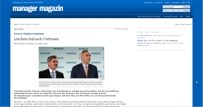 manager-magazin zentriert und wie SPON