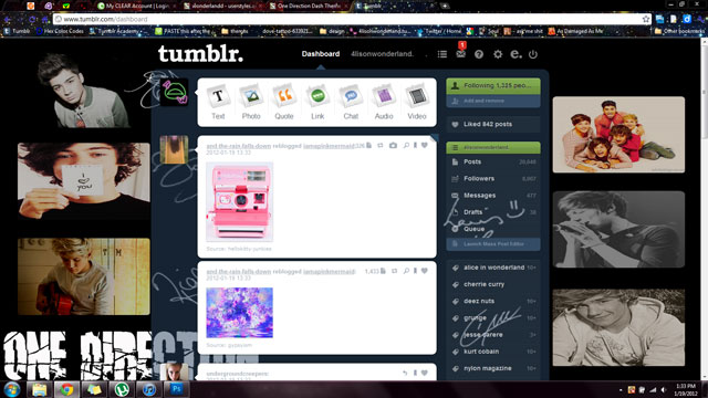 One Direction Dash Theme