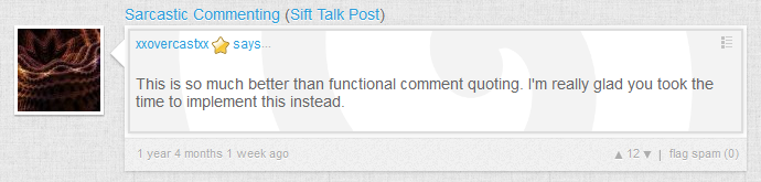 Videosift - Sarcastic Comment Background
