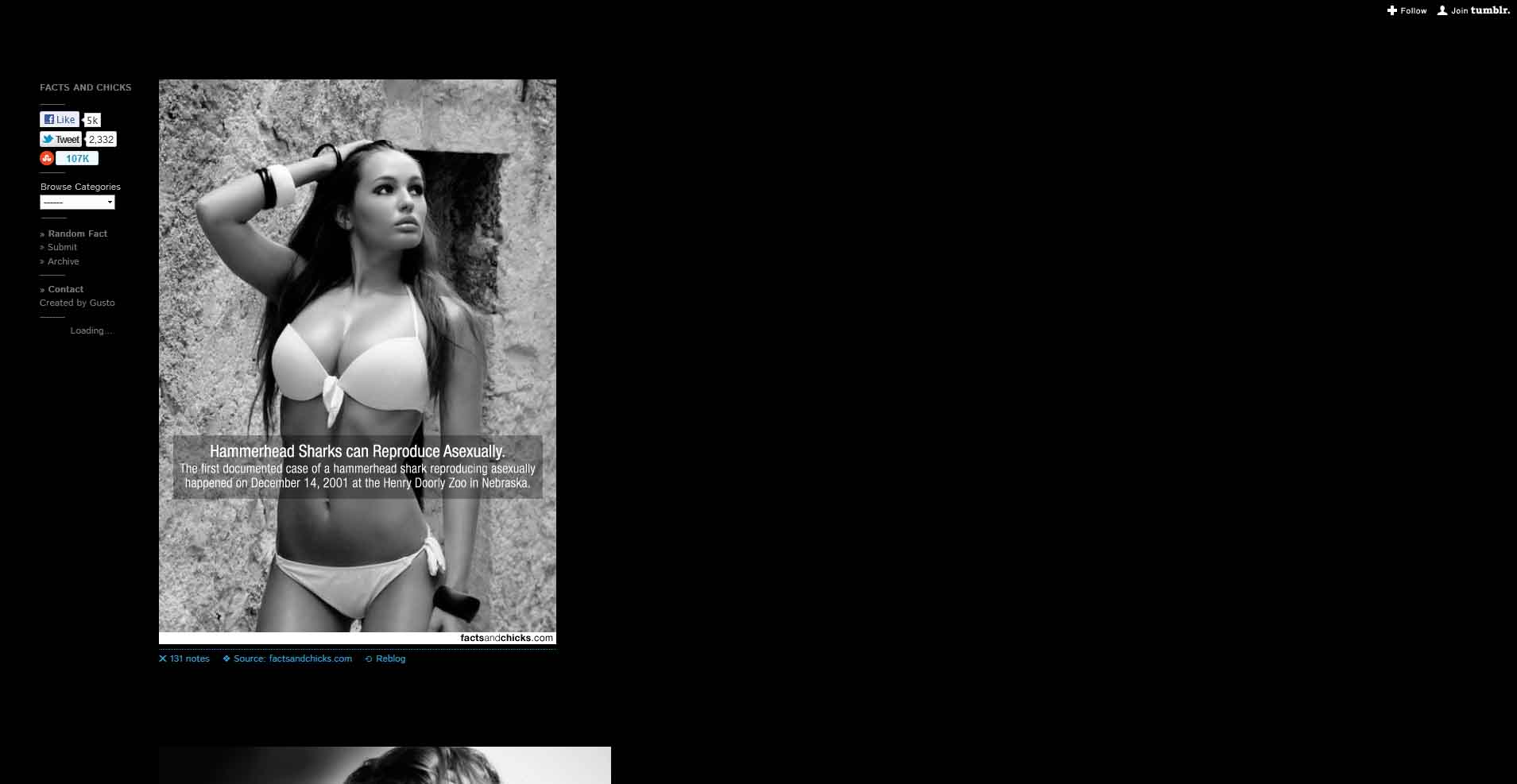 factsandchicks.com darkened
