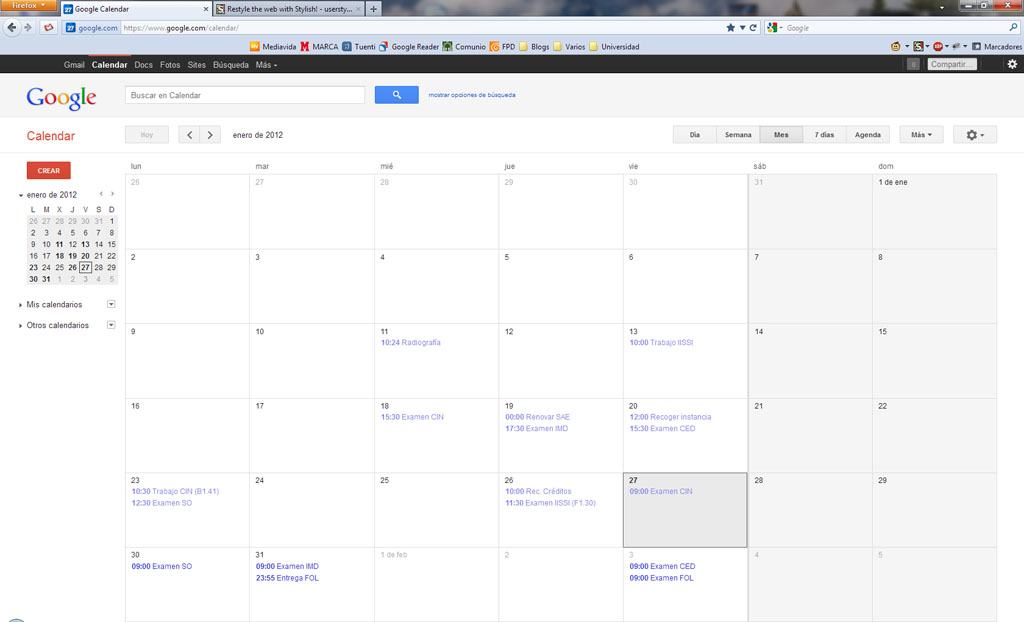 Highlight weekends on Google Calendar