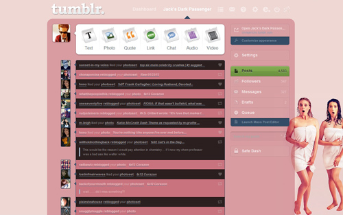 Gillian Jacobs & Alison Brie Tumblr Dash theme