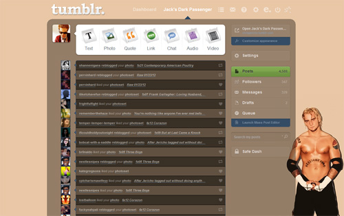 Blonde CM Punk Tumblr Dash Theme