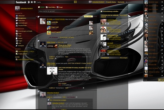 Facebook - Dark Red Gold Venom