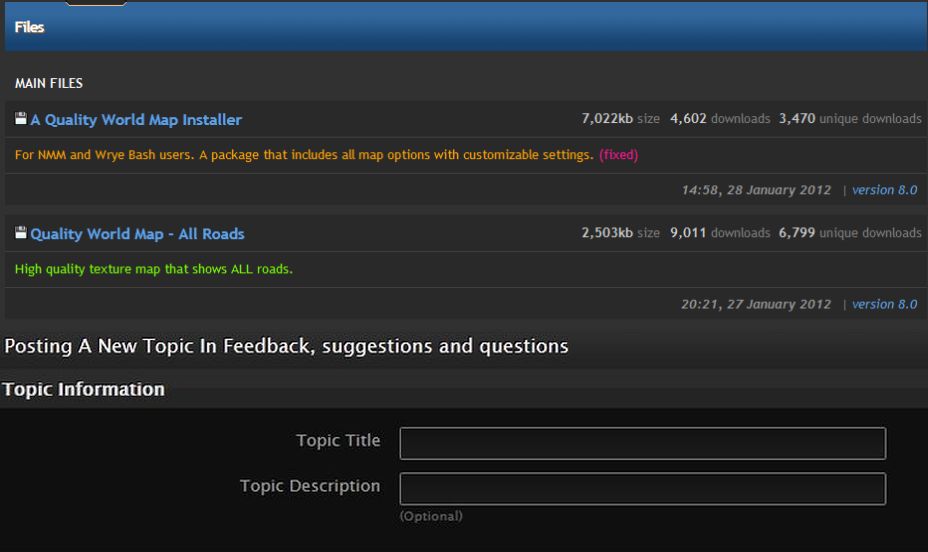 nexusmods legibility & Image Unstretch