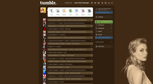 Gillian Jacobs Tumblr Dash Theme