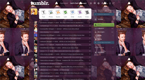 Joel McHale Tumblr dash theme #2