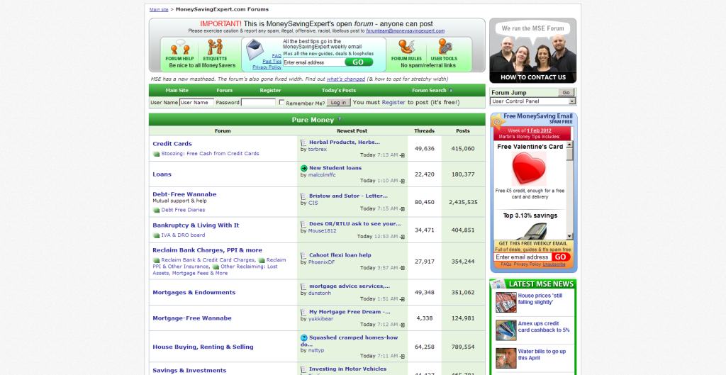 MoneySavingExpert.com Forums - Hide Masthead