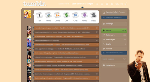 Joel McHale Tumblr dash theme #4
