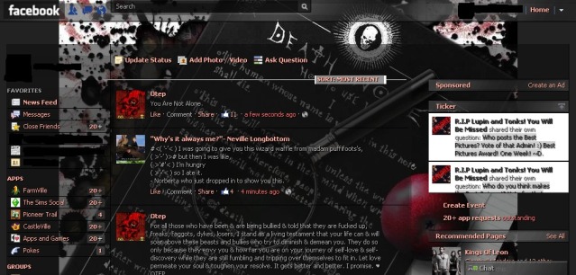 Death Note - Facebook Theme