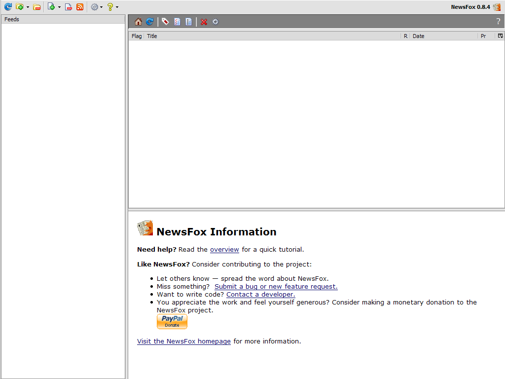 Fix NewsFox Interface