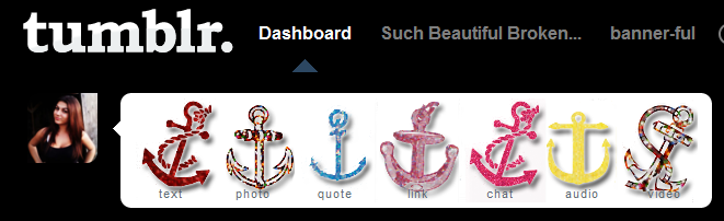 Glitter Anchor Icons